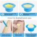 Silicone Wax Warmer Kit - Non-Stick Silicone Replacement & Reusable Melting Liner with Spatulas for Hair Removal | Blue & Pink - Buy Online on GoSupps.com