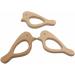 Wendysun 5pcs Cartoon Wood Teether - Natural Animal Shape Baby Teething Beech Toy - Buy Online on GoSupps.com