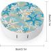 Ocean Starfish Round Case For Contact Lens Kit Storage Box with Mirror Printed - Buy Online on GoSupps.com