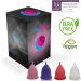 AvaloonA Menstrual Cup - Small Purple | Made in Germany | Fairtrade Organic Cotton Bags | Hygienic Sustainable Vegan & Anti-Allergen - Buy Online on GoSupps.com