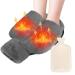 38x32cm foot warmth heat bottle without electricity MxTimwan thickened version 2 in 1 hot water bottle for the feet 2l super soft and warm foot heating pads with paragraph women/men's feet in the office (gray)