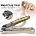 Nikou Nail Clipper - Toenail Cutter Stainless Steel Large Nail Clipper Cutter Trimmer with Magnifying Glass Manicure Tool - Buy Online on GoSupps.com