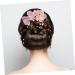 DOITOOL Bridal Headwear Wedding Bridal Hair Comb Wedding Hair Accessories Bridal Headpiece Floral Tiara Bridal Hair Accessories Fabric Pink Bride Wedding Flowers The Flowers - Buy Online on GoSupps.com