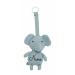 Personalized Elephant Pacifier Strap - Custom Fabric Pacifier Holder for Baby | International Shipping - Buy Online on GoSupps.com