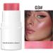 CARL Creamy highlighter blush stick 2 pieces creamy highlighter stick blush stick highlighter face highlighter makeup blush stick makeup coutouring silky glow makeup stick 01+ - Buy Online on GoSupps.com