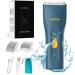 Favrison body hair cutter for men & women mini electrical body hairdresser shabby hair clipper for forearm chest bar waterproof wet dry use noise (dark green)