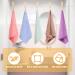 Denpetec 24Pcs Microfiber Face Towel Set with Women's Coral Fleece Headband - Highly Absorbent and Easy to Carry Wash Cloths - Buy Online on GoSupps.com