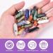Buy Osdue 24-Piece Healing Crystal Set | Hexagonal Medicinal Stones | Reiki Meditation & Chakra Gemstones - Amethyst Tiger Eye Obsidian Rose Quartz | Natural & Colorful Double-Pointed Shapes for International Shipping - Buy Online on GoSupps.com