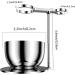Eravor Luxurious 3-in-1 Stainless Steel Shaving Brush Set - Perfect Gift for Men Fathers & Husbands - Premium Synthetic Hair & Soap Shell - Buy Online on GoSupps.com