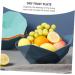 Cabilock Fruit Serving 2 Pcs Fruit Tray Ice Cream Decor Centerpiece Bowl Bowls Salad Glass Bowl Plastic Counter re-usable 28X28X12.5cmx2pcs Bluex2pcs - Buy Online on GoSupps.com