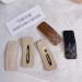 3 Pairs Rectangle PU Leather Snap Hair Clips - Women's Wedding Hair Barrettes - Buy Online on GoSupps.com