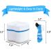 Keedolla Denture Boxes with Cleaning Brush Denture Retainer Case Denture Bath Cleaning Soaking Cup Mouth Guard Holder Case Holder - Blue - Buy Online on GoSupps.com