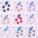 & Health Resin Nail Jewelry Ornaments Rhinestone Nail Art Mini Bow Nail Jewelry Nail Art Decorations Nail Bow Ties Manicure Accessories(grey) - Buy Online on GoSupps.com