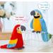 Talking Parrot Mimicry Pet Toy | Electronic Repeat Toy | Interactive Educational Plush Bird | Green Stuffed Animal | Perfect Gift for Birthday or Christmas - Buy Online on GoSupps.com
