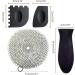 Stainless Steel Scrubber Set for Cast Iron Iron Pans Cleaning Tools Set - Buy Online on GoSupps.com