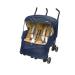 Manito Elegance Alpha Twin Stroller Weather Shield/Rain Cover (Navy)