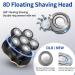 Buy 6 in 1 Electric Razor for Men - Rechargeable Bald Head Shaver & Grooming Kit - 5D Rotary Shaver for Beard Nose & Ear Trimming - Fast International Shipping - Buy Online on GoSupps.com