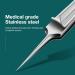 Acne Needle Ingrown Hair Tweezers Needle Nose Pointed Tips Eyebrows Tweezers for Splinters Blackhead Extractor (Color : Mr-2191S) - Buy Online on GoSupps.com