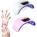 Eurobuy Nail Dryer 54W 18 UV LED Nail Lamp Fast Curing USB Nail Dryer with 3 Timer Setting Automatic Sensor LCD Display Nail Lamp for Gel Polish UV LED Gel Nail Art Manicure White - Buy Online on GoSupps.com