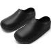 Heel That Pain Heel Seat Clogs w/Fascia-Bar | Orthotic Shoes for Plantar Fasciitis & Heel Pain | Waterproof | Home & Work | Unisex (Men's 6 Women's 7) Black