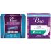 Poise Impressa Incontinence Bladder Supports for Bladder Control, Size 1, 21 Count & Incontinence Pads, Light Absorbency, Long, 24 Count