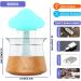 Rain Cloud Humidifier with Essential Oils Set | 7-Color Aromatherapy Diffuser - Remote Control & Wooden Design for Bedroom - Buy Online on GoSupps.com
