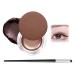 EONFAVE Eyeliner Water Resistant Brown Gel Eyeliner with Brushes Cream Eyeliner Gel Long Lasting Highly Pigmented Smudge Resistant Smooth Texture for Daily Eye Makeup