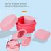 Silicone Cream Jars with Spoon Travel Silicone Makeup Container Refillable Empty Trinkets Pills Portable Proof for Outdoor Use (Pink) - Buy Online on GoSupps.com