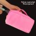 Stoney Clover Dupe Chenille Letter Makeup Bag | Large Capacity Travel Cosmetic Bag - A-Pink Varsity Letter Design - Buy Online on GoSupps.com