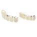 Hip Hop Teeth Brace Hip Hop Teeth Fashionable for Halloween Party for Hip Hop Fashion Shows for Concert for Men for Women(gold)