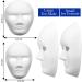 DIY Full Face Masks - 36 Pieces Paintable Paper Masquerade Mask for Women, Men, and Kids - 2 Sizes Available - Buy Online on GoSupps.com