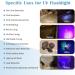 Beike UV Flashlight Black Light - 12 LED Mini Pet Urine Detector & Resin Curing UV Flashlight - Buy Online on GoSupps.com