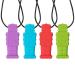 Yinlang sensory chew necklace necklace 4 pieces sensory chew necklaces kids chewy stick toys silicone bite ring chewling necklace chewing tool