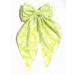 2pcs Floral Bow Hair Clips for Women & Girls with Long Tail, Blue & Green Hairpins for Thick Hair - Elegant Leaves Pattern Big Hair Clips - Buy Online on GoSupps.com