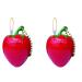 YAINWFVD 2 Pack of Cute Strawberry lighters Keychain lighters Windproof lighters Mini Portable Pocket lighters Butane Inflatable lighters Gifts for Women