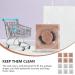Square Stand Empty Lash Case - 12 Pcs Round Glitter Eyelash Box | Clear Plastic False Lashes Storage Organizer for Women & Girls - Buy Online on GoSupps.com