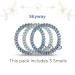 TELETIES Small Spiral Hair Coils - Spring Collection - 3 Pack Skyway Small - No Rip, Water Resistant, Strong Grip Hair Ties - Buy Online on GoSupps.com