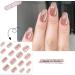 SINLOV Coffin False Nails Medium Length Nude Cat Eyes Nude Fake French Nails Press Shiny on False Nails for Women and Girls - Buy Online on GoSupps.com