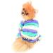 Smalllee Lucky Store: Multi-Colored Striped Cotton Pajamas for Small & Medium Dogs & Cats - Nightwear & Outfits for Yorkies & Chihuahuas - Buy Online on GoSupps.com