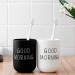 Ezydka Toothbrush Mug Set - 2 Plastic Bathroom Cups for Couples | Durable Oral Care Storage | Perfect for Home Use - Buy Online on GoSupps.com