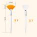 14-Piece Fan Brushes Set for Facial & Acid Application - Soft Makeup Tools for Mud & Cream - Yellow & White - 5.82 Inches - Buy Online on GoSupps.com