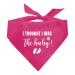 I Thought I was the baby dog hollow dog hill towel dog hill accessories dog triangular cloth dog hill cloth for small medium -sized and large dogs pregnancy announcement dog hair pink - deep pink