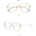 KDOQ Oversized Polygon Anti Blue Light Glasses for Men & Women - Ultra Light Gold Alloy Frame - Buy Online on GoSupps.com