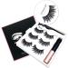 Magnetic Eyelashes And Eyeliner Kit 3 Pairs Reusable Magnetic Lashes With Eyeliner 3D Natural Look False Eyelashes Magnetic Eyelashes Natural Looking Lashes - Buy Online on GoSupps.com
