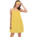 Veseacky Women's Bath Towel with Pocket | Adjustable Bathrobe & Face Band S-3XL | Yellow Medium - Shop Now! - Buy Online on GoSupps.com
