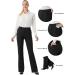 Women's Stretchy Bootcut Dress Pants - Black, 30/32 Inseam, Office Work Business Casual Slacks with Pockets - Buy Online on GoSupps.com