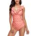 Tankini Ruffles: Swimsuit One Piece Women's Monokini Push Up Bikini V-Neck Sexy Tankini Swimsuit with Leg Swimwear Women's Tankini Tummy Control Swimsuit Women One Piece Beachwear Z-pink XXL - Buy Online on GoSupps.com