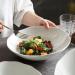 Salad Bowls Mixing Bowls Oblique Mouth Salad Bowl Vegetable and Fruit Plate Home Kitchen White Ceramic Salad Bowl Dessert Bowl Salad Bowl Pasta Bowls(Large) (A2pc Small) - Buy Online on GoSupps.com