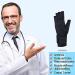 Copper Arthritis Gloves (1 Pair) Rheumatoid Compression Fingerless Gloves Black L Black Large - Buy Online on GoSupps.com
