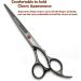 7.0in Titanium Professional Dog Grooming Scissors Set - Straight, Thinning, Curved - 4pcs Set, Bright Black - Buy Online on GoSupps.com